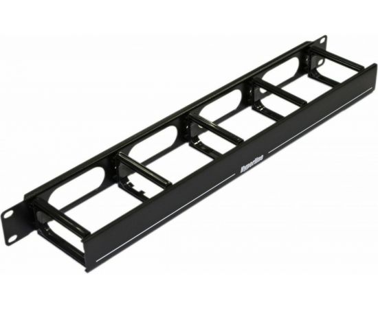 Кабельный организатор с пластиковыми кольцами Hyperline, CM-1U-5R-PL-COV, с крышкой, 19"", 1U 430223 