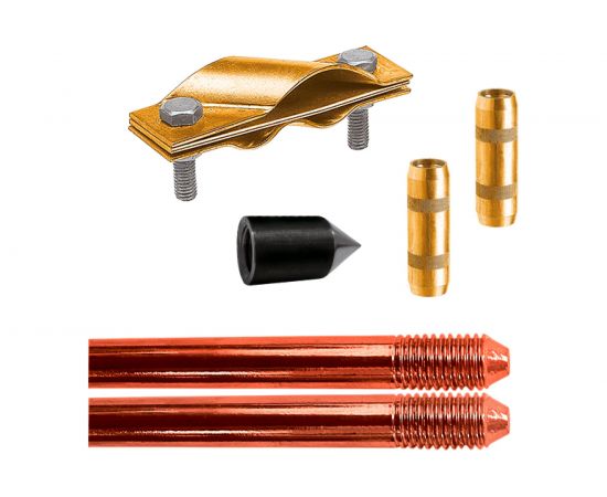 Электрод заземления EZETEK EZ — 3 3метра, 16мм, 2х1500мм 60212 