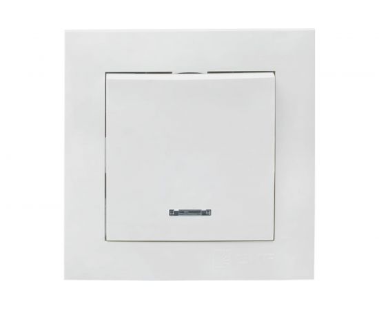 1-клавишный выключатель EKF Валенсия, 10А белый с индикатором PROxima EWV10-121-10 