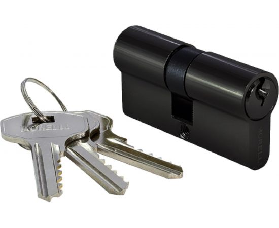 Ключевой цилиндр MORELLI 60мм, цвет-черный 60C BL 9012519 