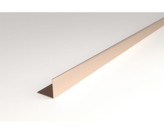 Угловой профиль ЛУКА алюминиевый, анодированный, 10х10х1 мм, 2,7 м, 5 шт./уп. шампань УТ000031005 