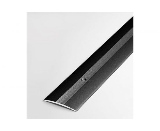 Порог прямой алюминиевый (37 мм; 0.9 м; декоративный; черный) Лука 00000001540 