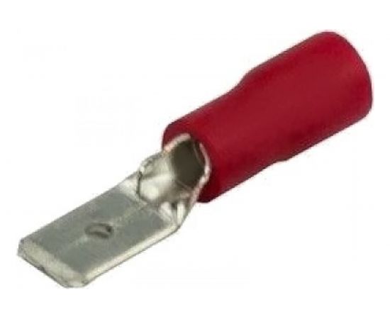 Плоская изолированная клемма REXANT штекер 4.8мм 0.5-1.5кв.мм /РПИп 1,25-5 красная 08-0312 