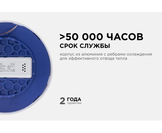 Светодиодная накладная панель APEYRON 220В, 10Вт, 800Лм, CRI:80Ra, Ф120, круглая 06-62 – изображение 13