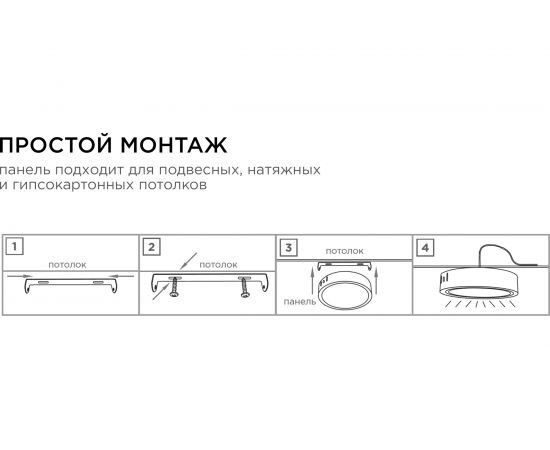 Светодиодная накладная панель APEYRON 220В, 10Вт, 800Лм, CRI:80Ra, Ф120, круглая 06-62 – изображение 17
