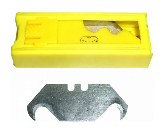 Лезвия сменные крюковидные трапециевидные (10 шт; 19 мм; SK2) SKRAB 26792 – изображение 2