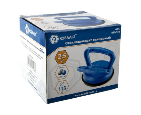 Одинарный пластиковый стеклодомкрат, 25 кг КОБАЛЬТ 911-079 – изображение 2