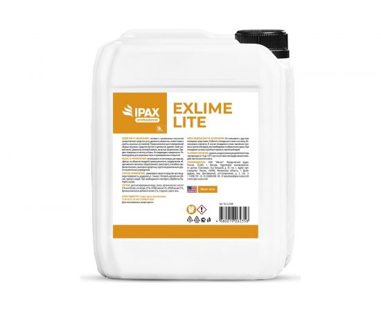 Профессиональное средство для повседневной уборки туалетов и ванных комнат IPAX Exlime Lite 5 л ExL-5-2358 – изображение 2