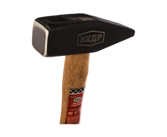 Кованый молоток с деревянной рукояткой 1500 г КЕДР 024-1500 28289 – изображение 2