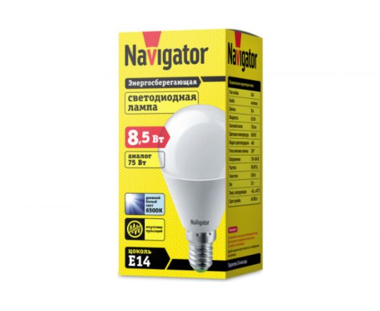 Лампа Navigator NLL-G45-8.5-230-6.5K-E14 61335 – изображение 2