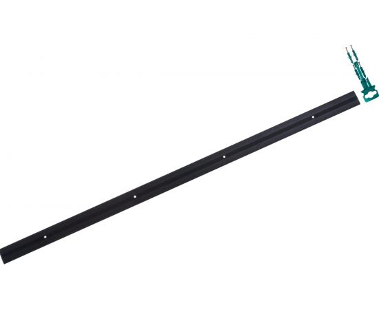 Порог прямой алюминиевый (37 мм; 0.9 м; декоративный; черный) Лука 00000001540 – изображение 3