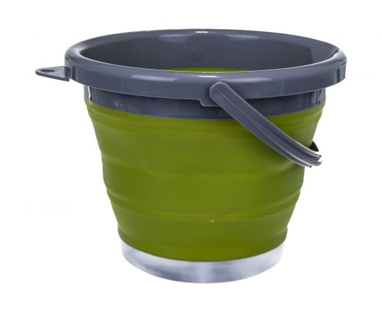 Складное силиконовое ведро Tramp оливковое, 5 л TRC-092 2468 – изображение 3