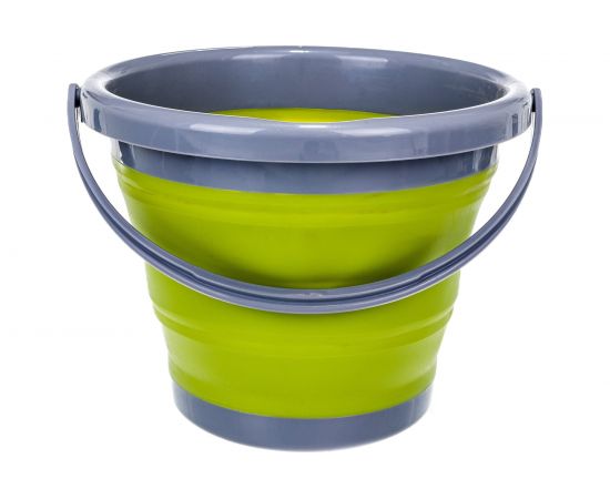 Складное силиконовое ведро Tramp оливковое, 5 л TRC-092 2468 – изображение 4