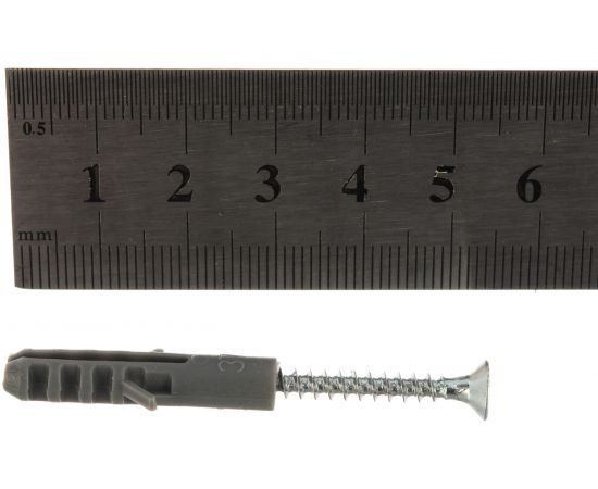 Дюбель 15 шт. с шурупом (6x30 мм) Евро Зубр 30662-06-30 – изображение 4