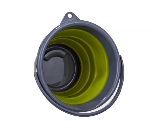Складное силиконовое ведро Tramp оливковое, 5 л TRC-092 2468 – изображение 5