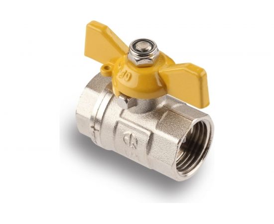 Шаровой кран для газа AQUALINK 1/2 вн-вн бабочка 7107 – изображение 5