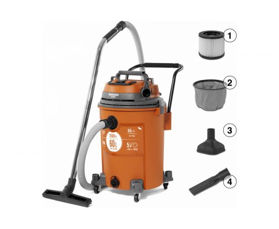 Промышленный пылесос Daewoo DAVC 6025S – изображение 6