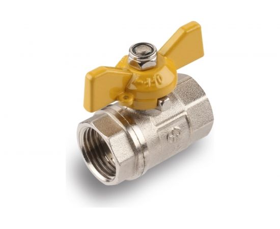 Шаровой кран для газа AQUALINK 1/2 вн-вн бабочка 7107 – изображение 7