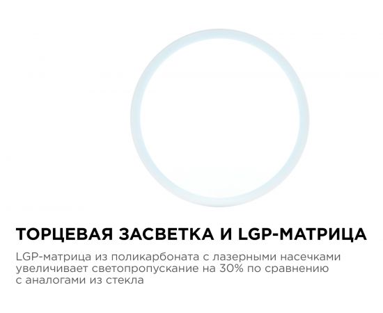 Светодиодная накладная панель APEYRON 220В, 10Вт, 800Лм, CRI:80Ra, Ф120, круглая 06-62 – изображение 10