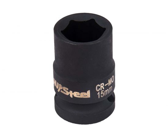 Головка ударная шестигранная (15 мм; 1/2DR) AV Steel AV-720015 