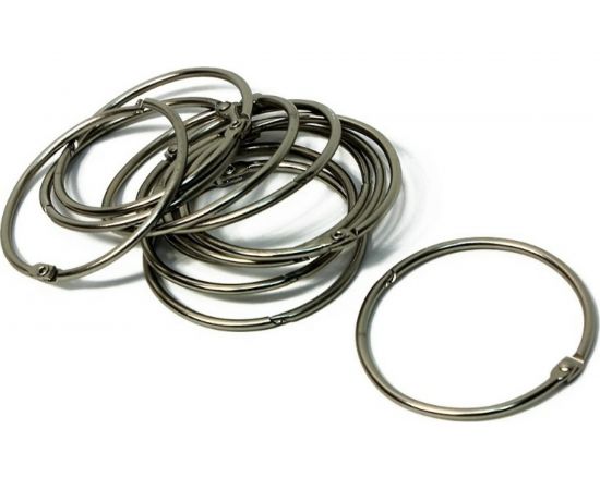 Кольца для штор Bath Plus DECOR COLLECTION серебро 12 шт D58MM KDC-07 