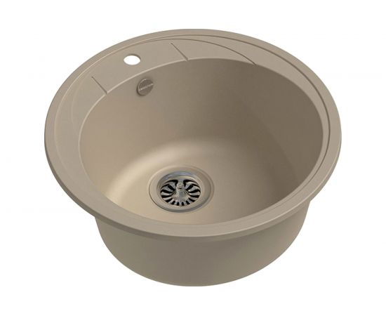 Кварцевая мойка EWIGSTEIN Elegant R45 1 чаша, D-484 мм E-R45 крем 