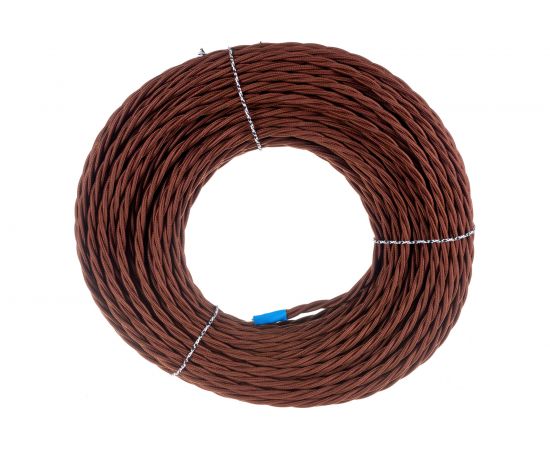 Ретро провод TDM ""Эко"" 3х2,5 витой ГОСТ коричневый 50м SQ2801-0124 