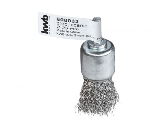 Кордщетка чашечная для дрели 25 мм HSS жесткая kwb 608033 