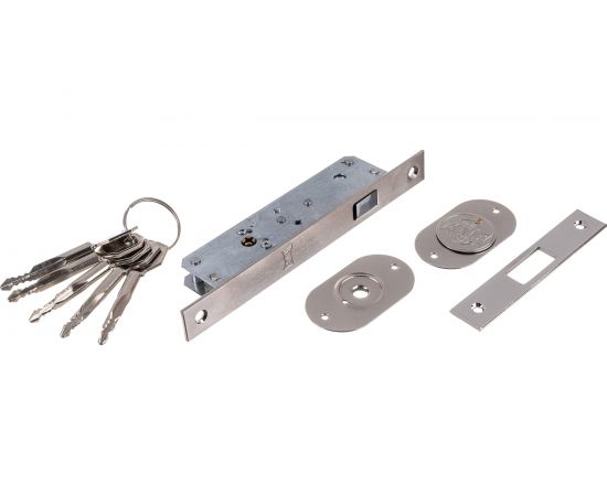 Врезной замок KALE KILIT 201F-BS20-NI-5KEY-SP, Ros-STB 201F0000002 25666 