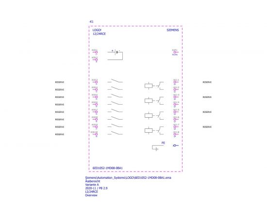 Микроконтроллер Siemens LOGO! 12/24RCE, 8 DI 4 AI 4 DO, с дисплеем 6ED10521MD080BA1 – изображение 2