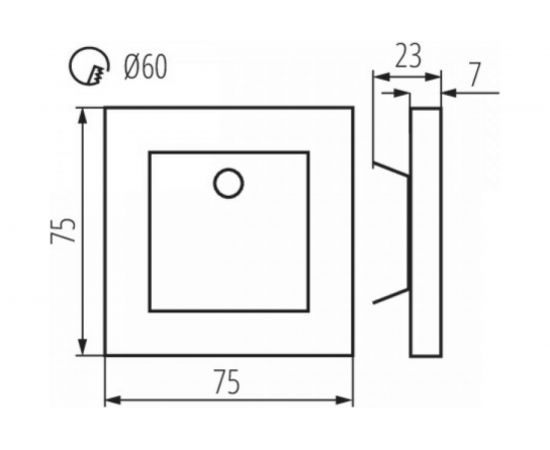 Подсветка для ступеней лестницы KANLUX с датчиком движения APUS LED PIR WW 12В/ 27370 – изображение 2
