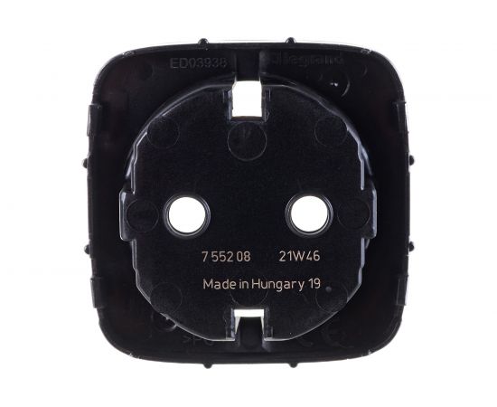 Лицевая панель Legrand Valena Allure для розетки 2К+З антрацит Leg 755208 – изображение 2