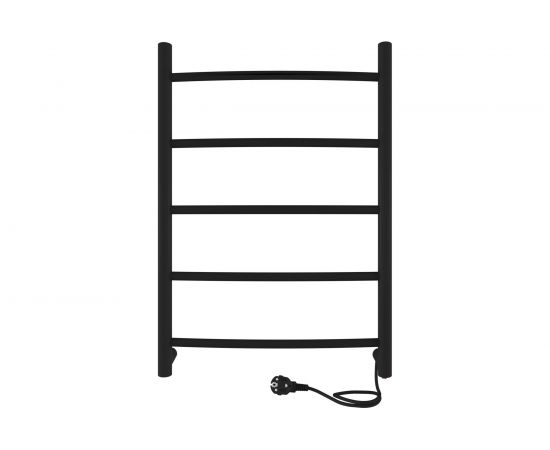 Полотенцесушитель INDIGO Arc electro 60/40, черный муар, провод справа УТ000034028 – изображение 2