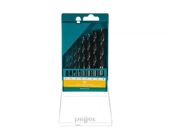 Набор спиральных сверл по дереву CV (8 пр; 3-10 мм) Heller TD18736 – изображение 2