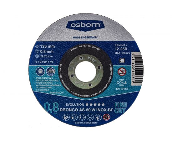 Диск отрезной по металлу Evolution AS 60 W BOX-25 (25 шт в жестяной коробке; 25x0.8x22.23 мм) DRONCO 6900843100 – изображение 2