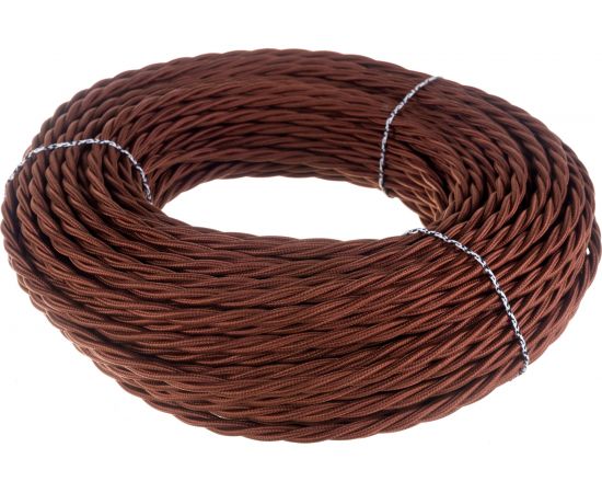 Ретро провод TDM ""Эко"" 3х2,5 витой ГОСТ коричневый 50м SQ2801-0124 – изображение 2