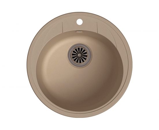 Кварцевая мойка EWIGSTEIN Elegant R45 1 чаша, D-484 мм E-R45 крем – изображение 2