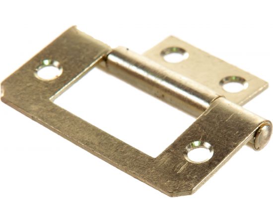 Универсальная петля HETTICH без врезки 38 х 20 мм 2 шт сталь латунированная 953249 – изображение 2