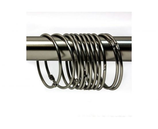 Кольца для штор Bath Plus DECOR COLLECTION серебро 12 шт D58MM KDC-07 – изображение 3