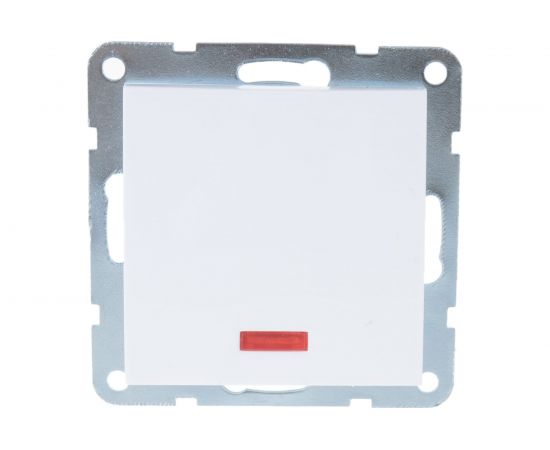 1-клавишный переключатель LK Studio на 2 направления, c индикатором, схема 6L, 16 A, 250 B, белый 860404-1 – изображение 3