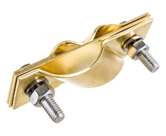 Зажим заземления EZETEK стержень - полоса/пруток диагональный, латунь 90531 – изображение 4