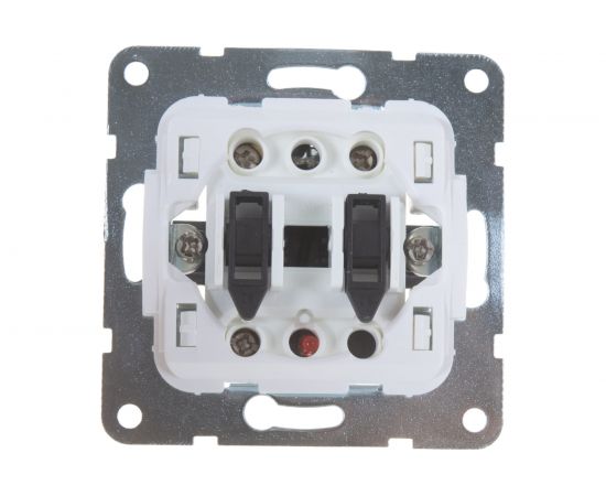 1-клавишный переключатель LK Studio на 2 направления, c индикатором, схема 6L, 16 A, 250 B, белый 860404-1 – изображение 4