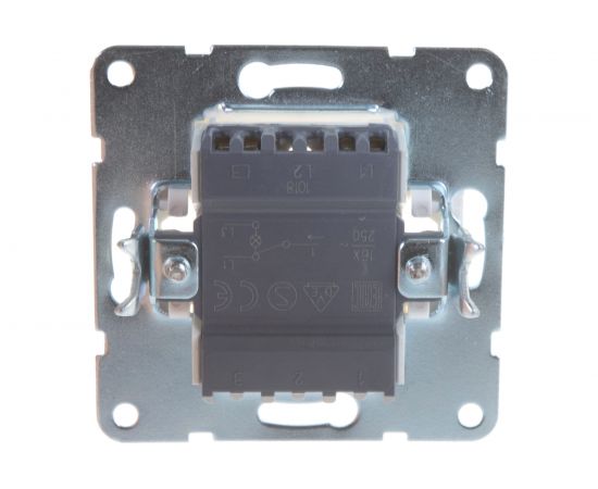 1-клавишный переключатель LK Studio на 2 направления, c индикатором, схема 6L, 16 A, 250 B, белый 860404-1 – изображение 5