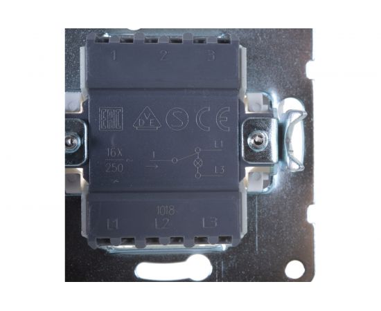 1-клавишный переключатель LK Studio на 2 направления, c индикатором, схема 6L, 16 A, 250 B, белый 860404-1 – изображение 6
