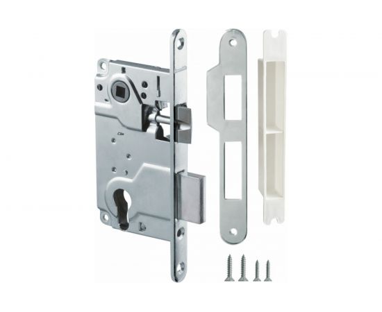 Межкомнатный замок под цилиндр ARMADILLO LH 25-50 CP BOX ригель+защёлка хром 28387 