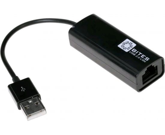Сетевая карта 5bites USB2.0, RJ45 100мегабит, черный, 10см UA2-45-02BK 