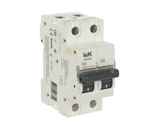 Автоматический выключатель IEK ARMAT M10N 2P C 6А AR-M10N-2-C006 