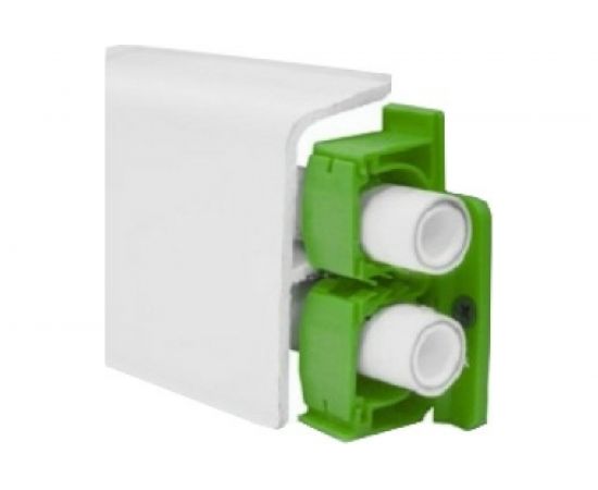 Плинтус Smartprofile Aqua37 (95х37 мм; 2.2 м; ПВХ; Белый под покраску) GRACE УТ000072298 