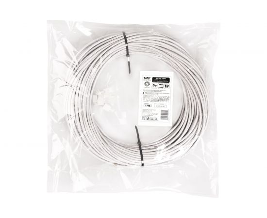 Кабель витая пара TWIST 50м, UTP, 4PR, cat. 5e, CCA, PVC, 24 AWG, indoor UTP4-C5E-CCA-G24-IN-PVC-50-TWCS 