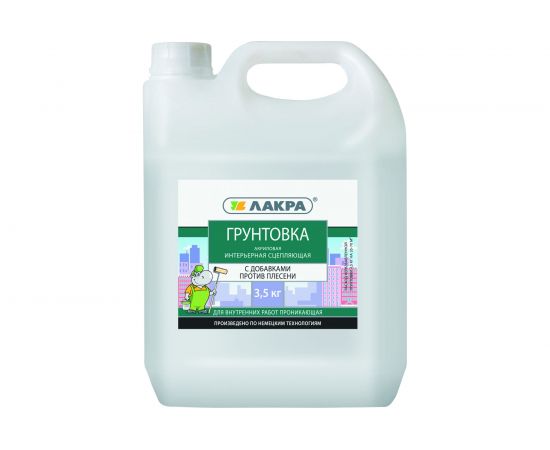 Интерьерный сцепляющий грунт против плесени Лакра 3,5 кг Л-С 90002735940 